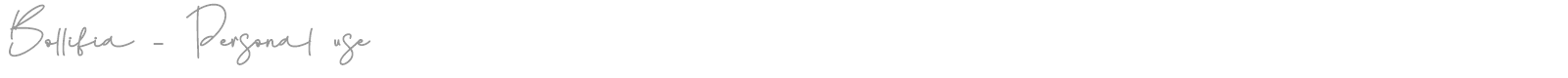 Bollifia font preview